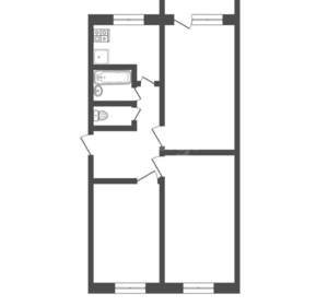 3-к квартира, вторичка, 64м2, 5/5 этаж