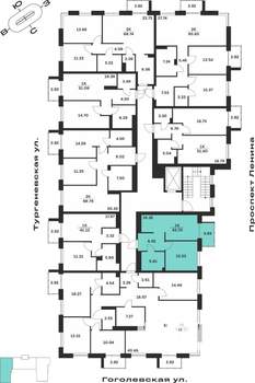 1-к квартира, вторичка, 44м2, 5/7 этаж