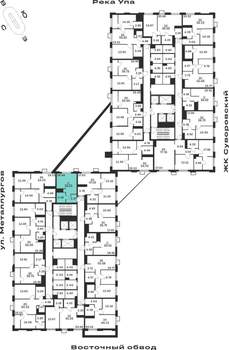 Студия квартира, строящийся дом, 26м2, 2/25 этаж