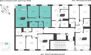 2-к квартира, вторичка, 64м2, 4/4 этаж
