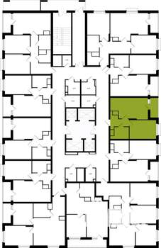 1-к квартира, вторичка, 40м2, 25/25 этаж