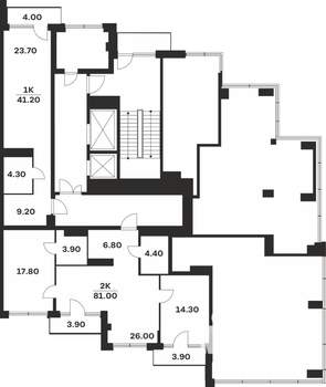 2-к квартира, вторичка, 81м2, 2/9 этаж