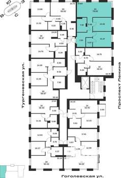 2-к квартира, вторичка, 80м2, 1/7 этаж
