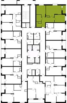 2-к квартира, вторичка, 66м2, 13/25 этаж