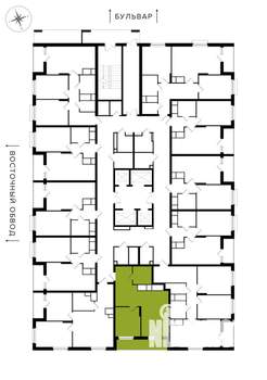 1-к квартира, вторичка, 50м2, 23/25 этаж