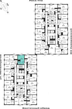 Студия квартира, строящийся дом, 25м2, 20/25 этаж