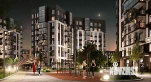 1-к квартира, строящийся дом, 44м2, 2/11 этаж