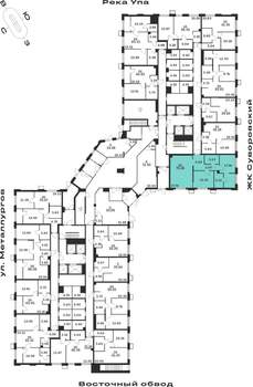 2-к квартира, строящийся дом, 79м2, 1/25 этаж
