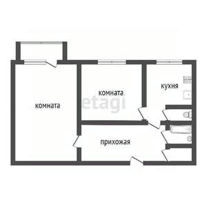 2-к квартира, вторичка, 49м2, 4/5 этаж