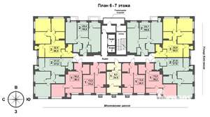 2-к квартира, сданный дом, 55м2, 7/17 этаж