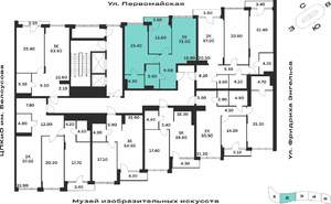 2-к квартира, вторичка, 73м2, 2/9 этаж
