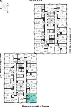 1-к квартира, вторичка, 39м2, 20/25 этаж