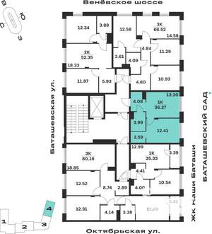 1-к квартира, вторичка, 36м2, 2/15 этаж