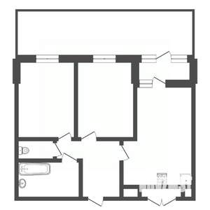 3-к квартира, вторичка, 50м2, 1/10 этаж