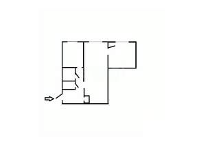 2-к квартира, вторичка, 39м2, 1/3 этаж