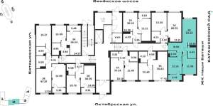 2-к квартира, вторичка, 58м2, 1/15 этаж