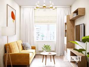 1-к квартира, строящийся дом, 34м2, 3/5 этаж