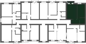 1-к квартира, строящийся дом, 40м2, 2/3 этаж