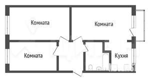 3-к квартира, вторичка, 65м2, 4/5 этаж