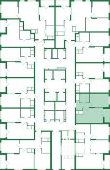 1-к квартира, вторичка, 40м2, 2/25 этаж