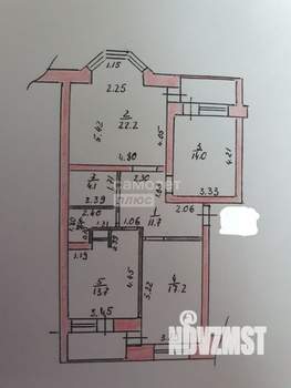 3-к квартира, вторичка, 91м2, 5/5 этаж