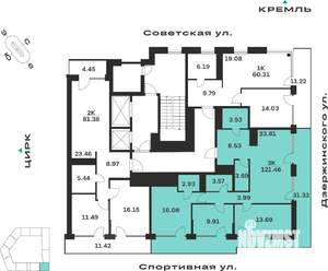 3-к квартира, вторичка, 121м2, 9/10 этаж