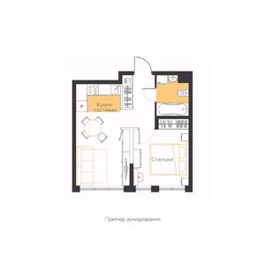 1-к квартира, вторичка, 34м2, 5/5 этаж