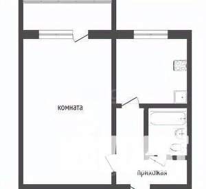 1-к квартира, вторичка, 32м2, 2/5 этаж