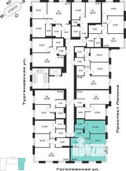 2-к квартира, вторичка, 65м2, 1/7 этаж