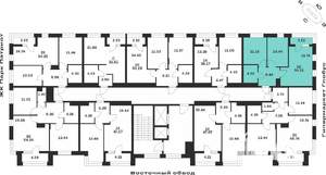 2-к квартира, вторичка, 54м2, 2/13 этаж