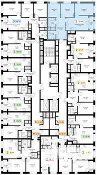 3-к квартира, вторичка, 69м2, 23/25 этаж