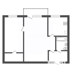 2-к квартира, вторичка, 41м2, 4/4 этаж