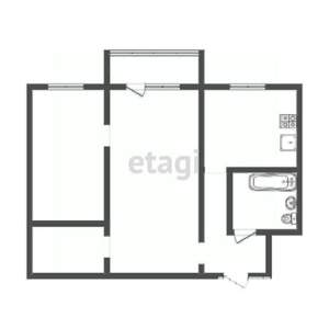 2-к квартира, вторичка, 45м2, 5/5 этаж