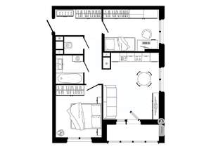 2-к квартира, строящийся дом, 60м2, 19/25 этаж