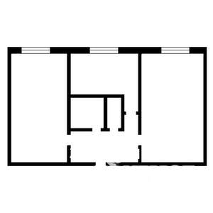 2-к квартира, вторичка, 46м2, 1/5 этаж