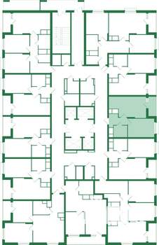 1-к квартира, вторичка, 39м2, 24/25 этаж