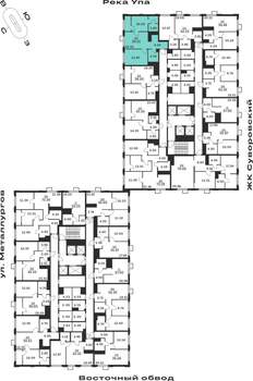 2-к квартира, вторичка, 60м2, 18/25 этаж