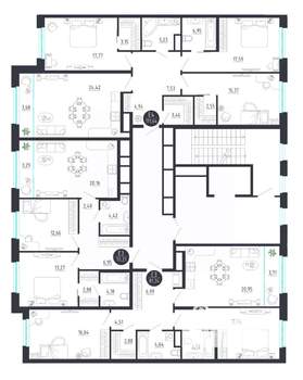 3-к квартира, строящийся дом, 112м2, 2/8 этаж