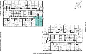 2-к квартира, вторичка, 54м2, 22/25 этаж