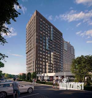 1-к квартира, строящийся дом, 25м2, 17/18 этаж