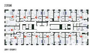 2-к квартира, вторичка, 50м2, 2/19 этаж