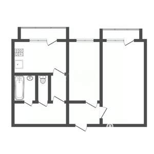 2-к квартира, вторичка, 49м2, 5/5 этаж