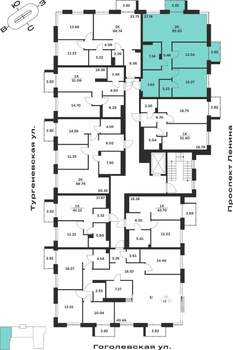2-к квартира, вторичка, 86м2, 5/7 этаж