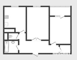 2-к квартира, вторичка, 44м2, 2/9 этаж