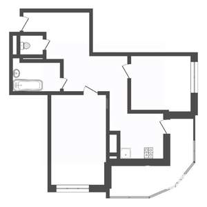 2-к квартира, вторичка, 59м2, 3/23 этаж