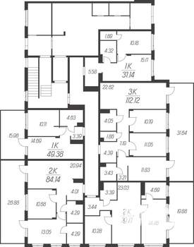 3-к квартира, вторичка, 90м2, 1/16 этаж