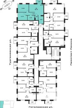 2-к квартира, вторичка, 69м2, 3/7 этаж