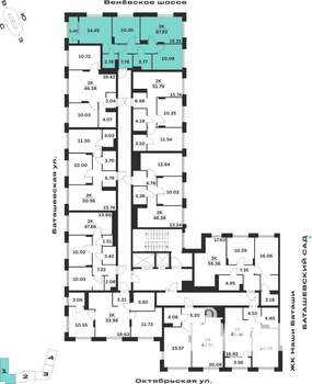 3-к квартира, вторичка, 68м2, 9/15 этаж