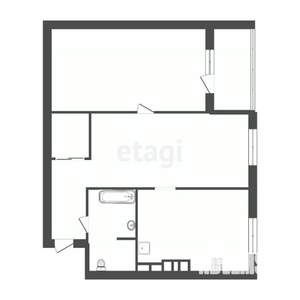 2-к квартира, вторичка, 44м2, 5/6 этаж