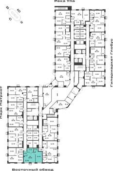 1-к квартира, вторичка, 47м2, 1/25 этаж